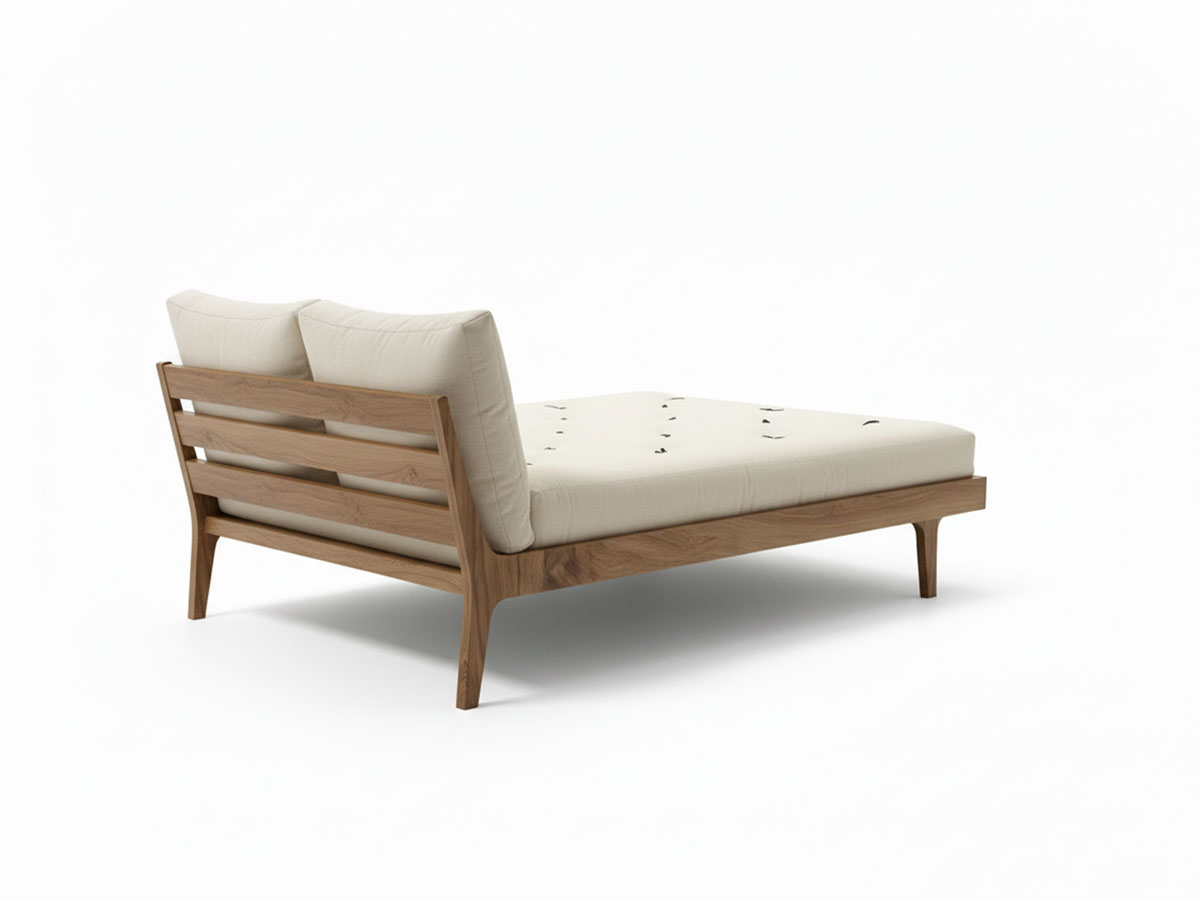 Massivholzbett Linz 160 x 200 cm Nussbaum, 50% reduziert