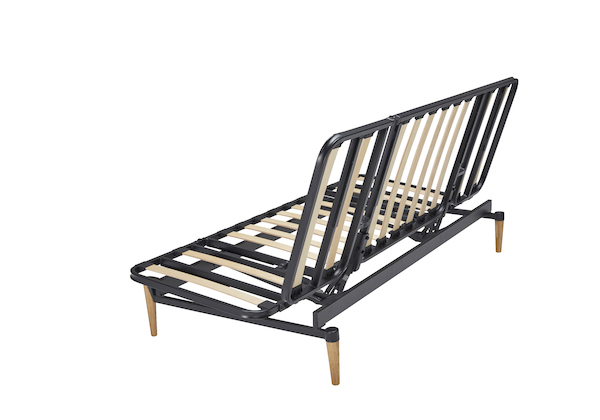 140x200 Nordic Bezug mit Rückengestellbezug für Klappsofagestelle. Ohne Sitzgestellbezug