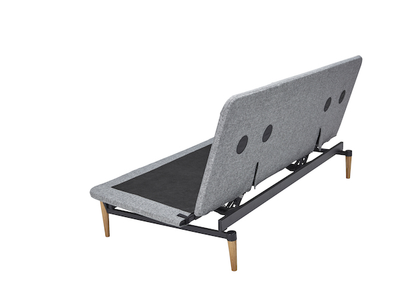 140x200 Nordic Bezug mit Rückengestellbezug für Klappsofagestelle. Ohne Sitzgestellbezug