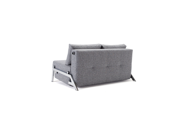 Schlafsofa Cubed 140, Chrom Beine